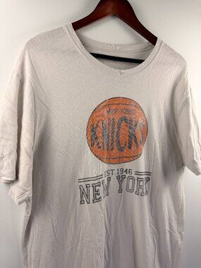 '47 Brand New York Knicks Graphic Tee White XL